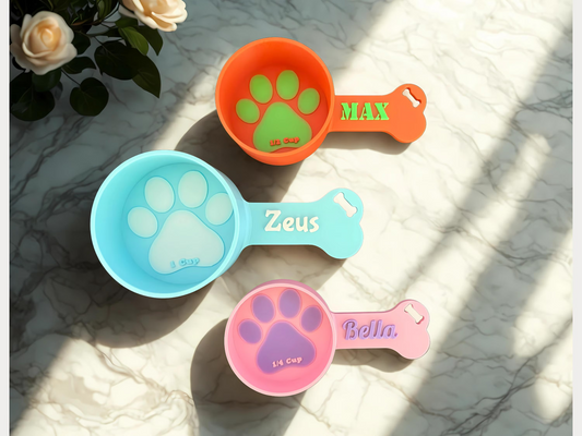 Personalized Dog Food Scoop & Measuring Cup - PAWS FRVR