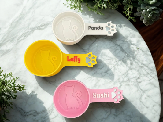 Personalized Cat Food Scoop & Measuring Cup - PAWS FRVR