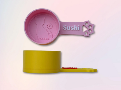 Personalized Cat Food Scoop & Measuring Cup - PAWS FRVR