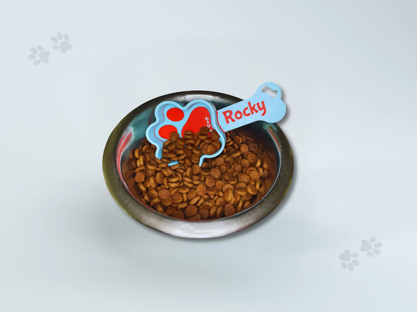 Personalized Dog Food Scoop & Kibble Measuring Cup (Paw Shaped) - PAWS FRVR