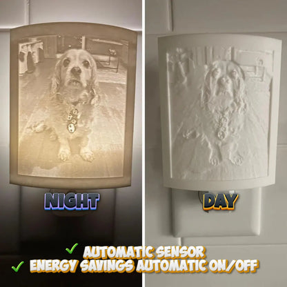 Custom Lithophane Photo Night Light — Pet Memorial & Photo Gift
