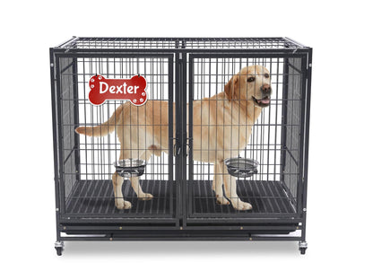 Personalized Dog Crate Sign - Custom Kennel Pet Name Sign - PAWS FRVR