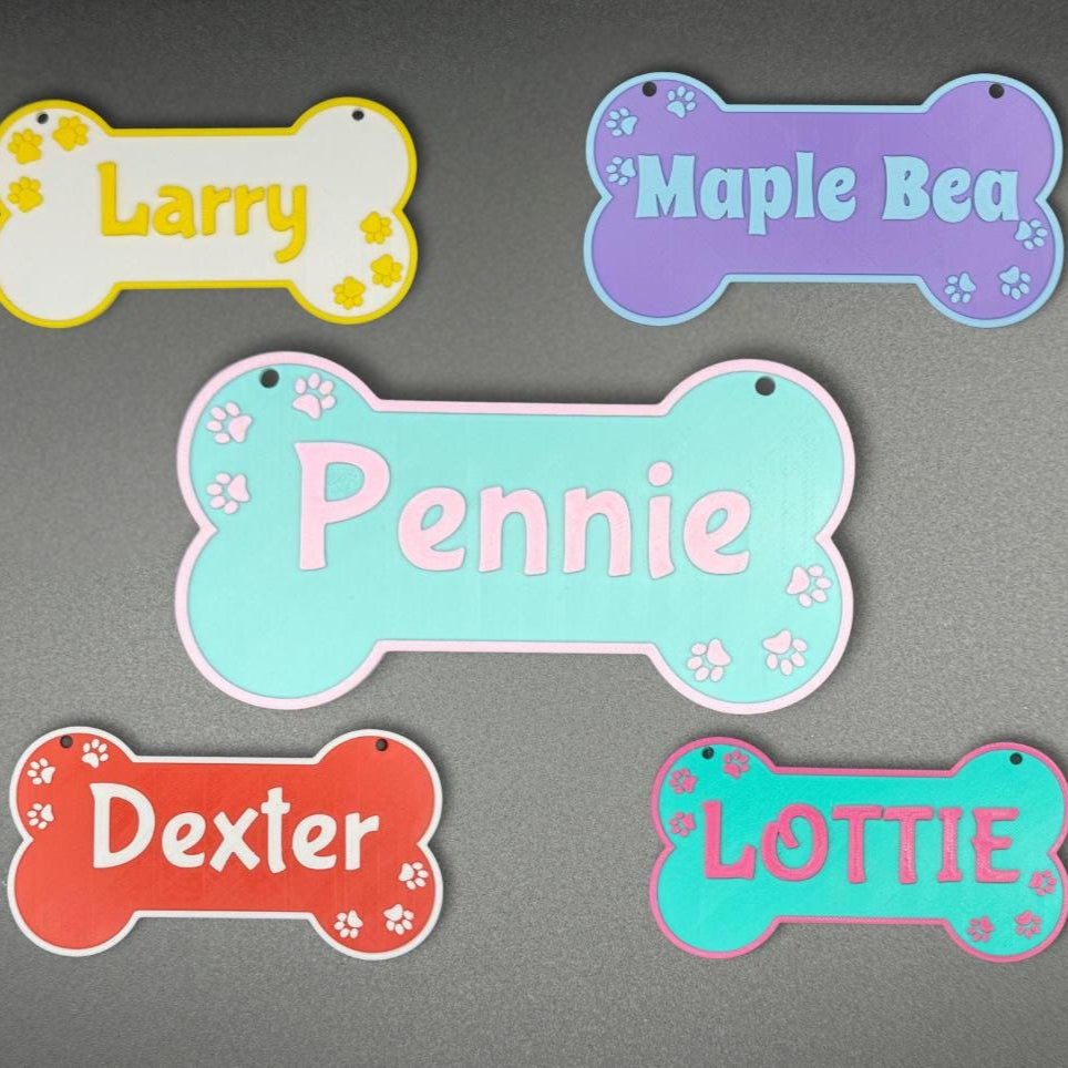 Personalized Dog Crate Sign - Custom Kennel Pet Name Sign - PAWS FRVR