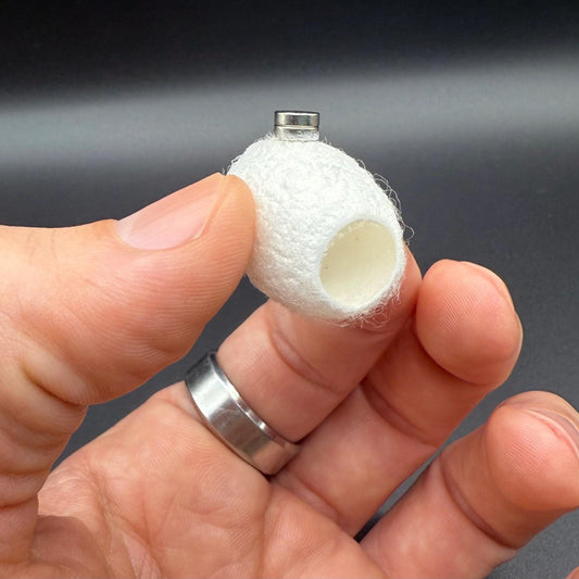 Natural Silk Cocoon with Magnet for Jumping Spider or Slings - PAWS FRVR