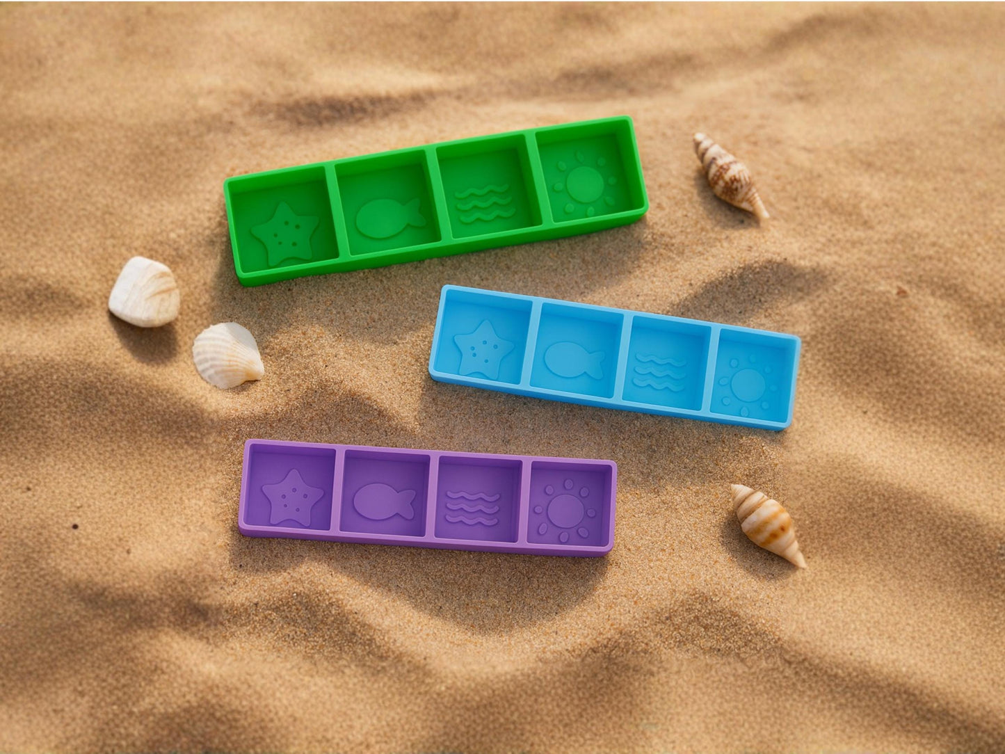 Hermit Crab Food Dish with 4 Compartments