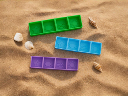Hermit Crab Food Dish with 4 Compartments